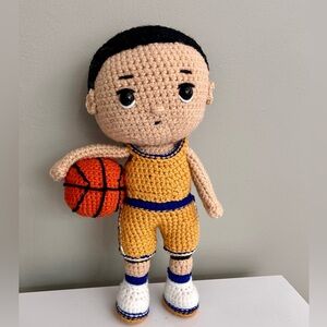 Handmade Crochet Basket-ball Doll